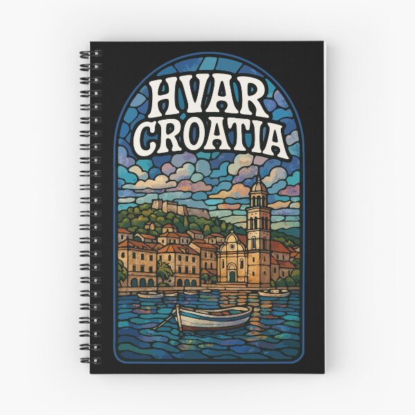 Item preview, Hvar Croatia Stained Glass Travel designed and sold by TomFrontierArt.