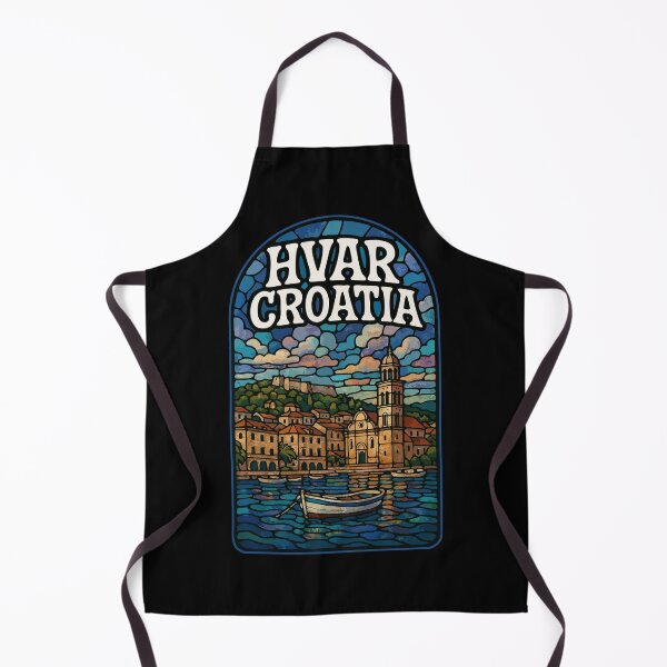 Item preview, Hvar Croatia Stained Glass Travel designed and sold by TomFrontierArt.
