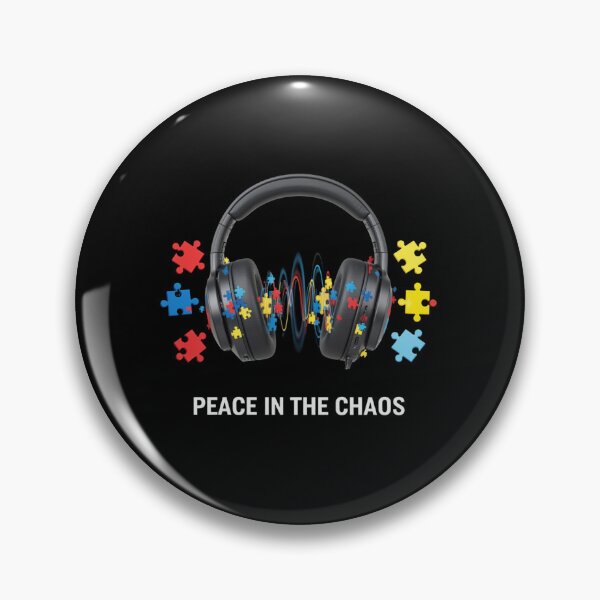 Item preview, Autism Headphones Shirt | Peace In The Chaos Sensory Processing designed and sold by MotivAura.