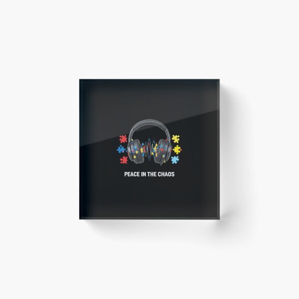 Item preview, Autism Headphones Shirt | Peace In The Chaos Sensory Processing designed and sold by MotivAura.