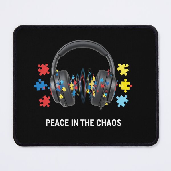 Item preview, Autism Headphones Shirt | Peace In The Chaos Sensory Processing designed and sold by MotivAura.