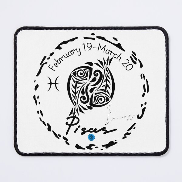Item preview, Pisces Zodiac Constellation Art - February 19 to March 20 (Black on Transparent) designed and sold by Dryden Stewart Enterprises.