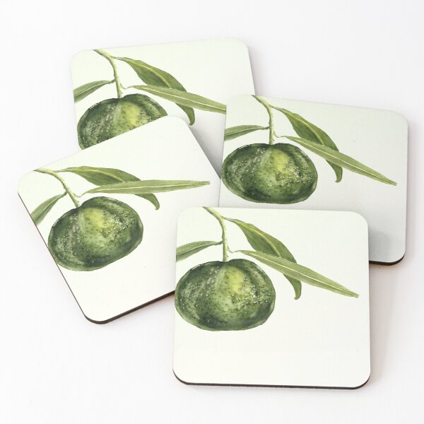 Item preview, Green Tangerine Watercolor designed and sold by Nikafreihafen.