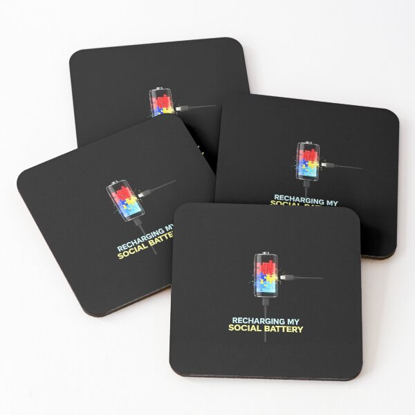 Item preview, Autism Social Battery Shirt | Recharging Puzzle Piece Energy designed and sold by MotivAura.