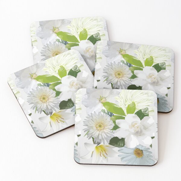 Item preview, Amazing white flowers designed and sold by esao.