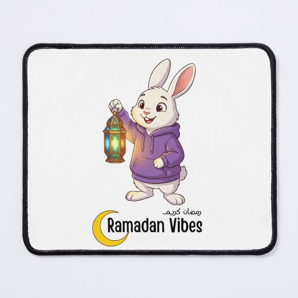 Item preview, Ramadan Vibes - Cute Bunny with Glowing Fanoos Lantern designed and sold by Ahmed-G-Designs.