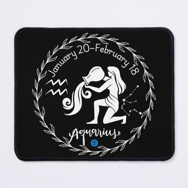 Item preview, Aquarius Zodiac Constellation Art - January 20 to February 18 (White on Transparent) designed and sold by Dryden Stewart Enterprises.