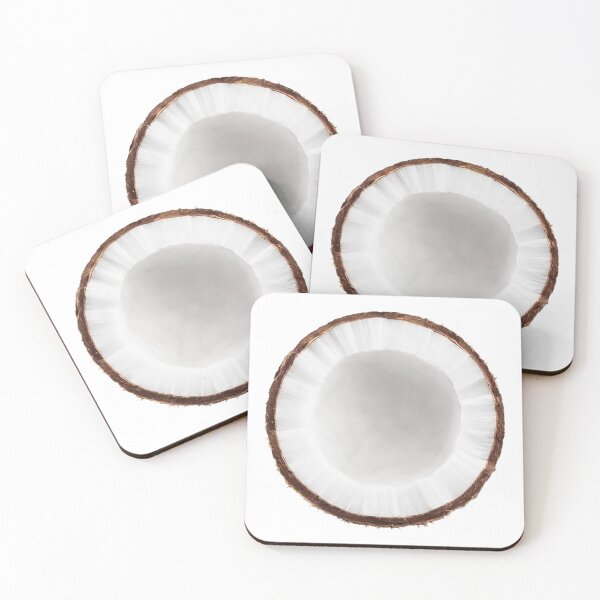 Item preview, coconut half coastal beach itgirl sticker designed and sold by inainart.