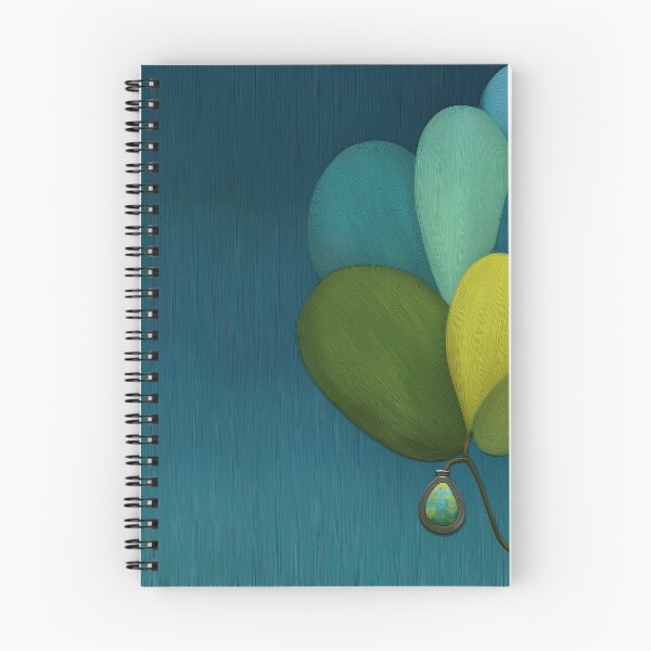 Item preview, Green Balloons Floating in Dark Sky Art designed and sold by Piotrek0001.
