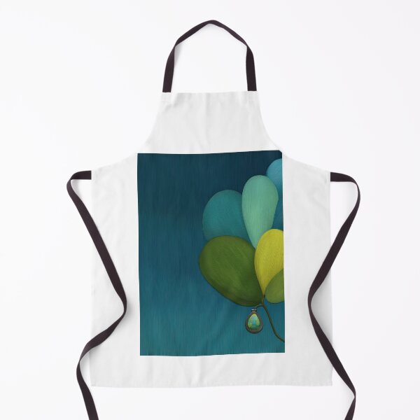 Item preview, Green Balloons Floating in Dark Sky Art designed and sold by Piotrek0001.