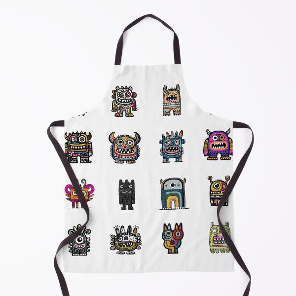 Item preview, Funny Monster Sticker Set – Colorful Cute Doodle Creatures designed and sold by sabantha.