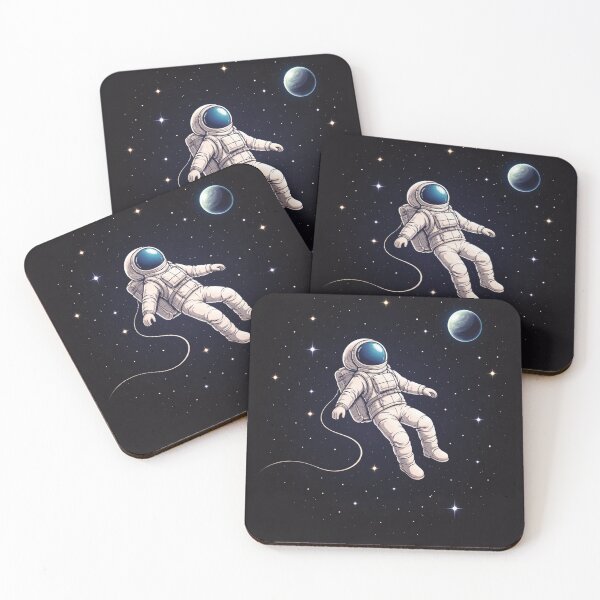 Item preview, "Drifting Astronaut in Cosmic Serenity" designed and sold by OrbitLabs.