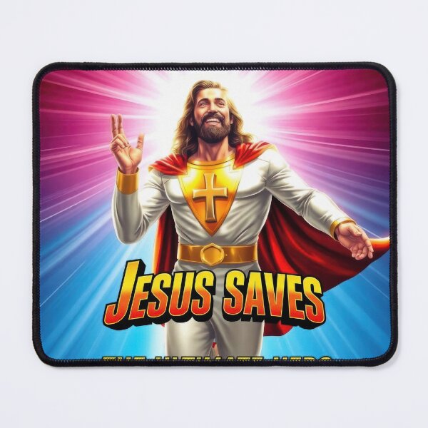 Item preview, Jesus Saves! The Ultimate Hero designed and sold by InFaithWeTrust.
