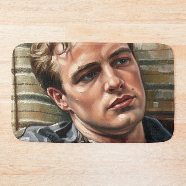 Item preview, The Wild One: Marlon Brando Raw Impasto Portrait designed and sold by Art's Diner.