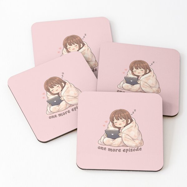 Item preview, One More Episode Cute Kdrama Sticker – Cozy Drama Night designed and sold by mondesigns98.