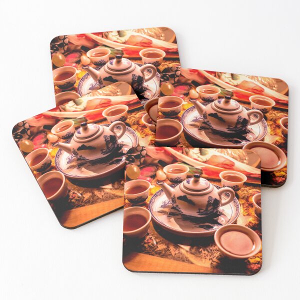 Item preview, Cozy Warm Tea Ceremony - Asian Teapot Still Life Photography designed and sold by MerXche.