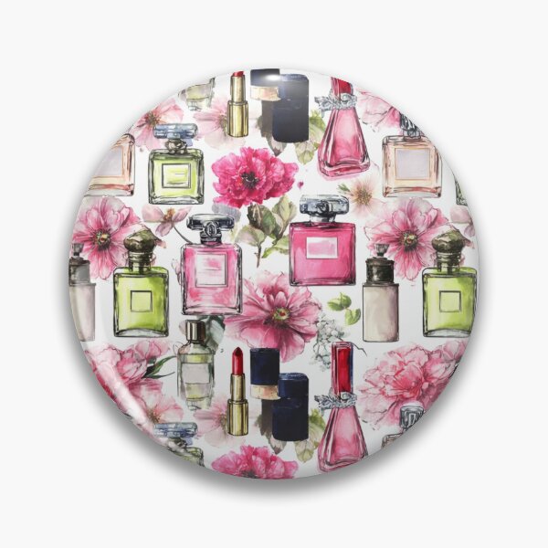 Item preview, Watercolor Perfume & Peony Seamless Pattern – Chic Floral Beauty Aesthetic Design designed and sold by MerryHillStudio.