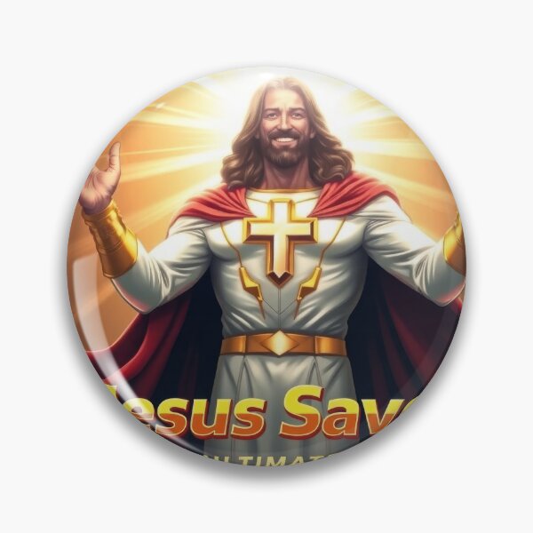 Item preview, ¡Jesús salva! El héroe supremo designed and sold by InFaithWeTrust.