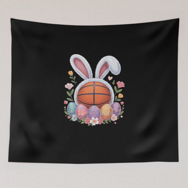 Item preview, Easter Bunny Basketball  designed and sold by jkrphoto.