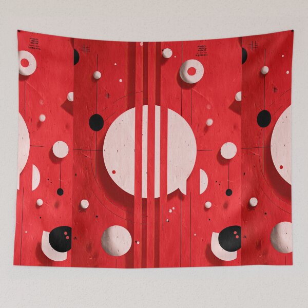 Item preview, Red Abstract Constructivist Composition Shapes designed and sold by Piotrek0001.