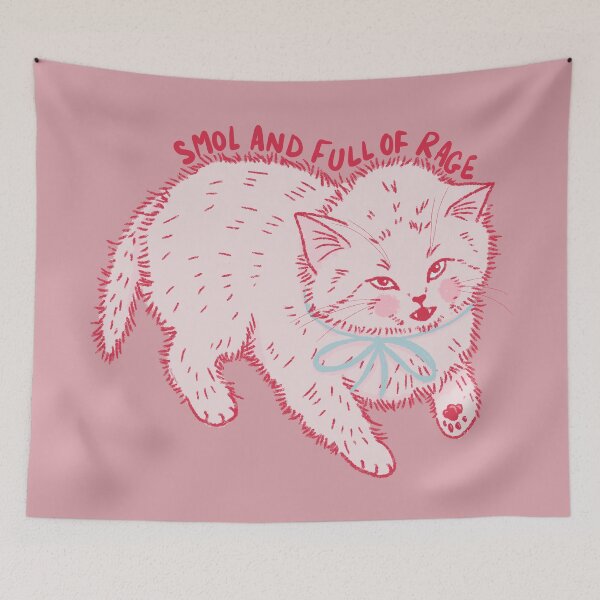 Item preview, Smol Rage Kitten designed and sold by KilkennyCat Art.