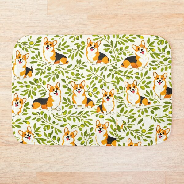 Item preview, Olives Botanical and Cute Corgis designed and sold by scicilysimonee.