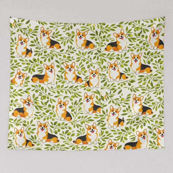 Item preview, Olives Botanical and Cute Corgis designed and sold by scicilysimonee.
