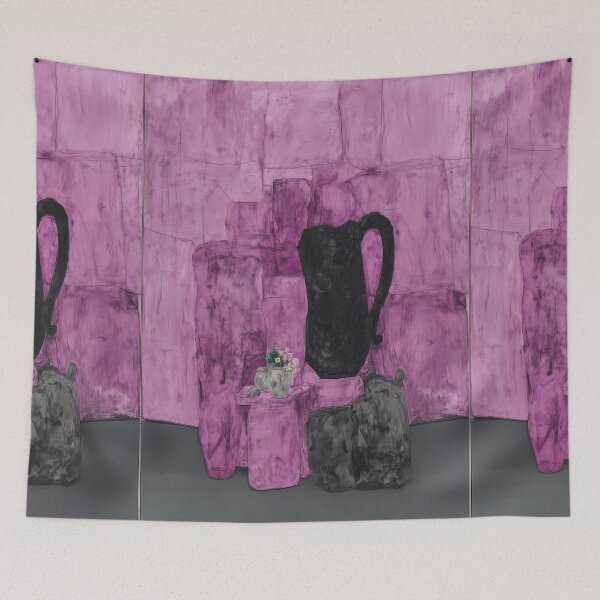 Item preview, Purple Abstract Room Interior Shapes designed and sold by Piotrek0001.