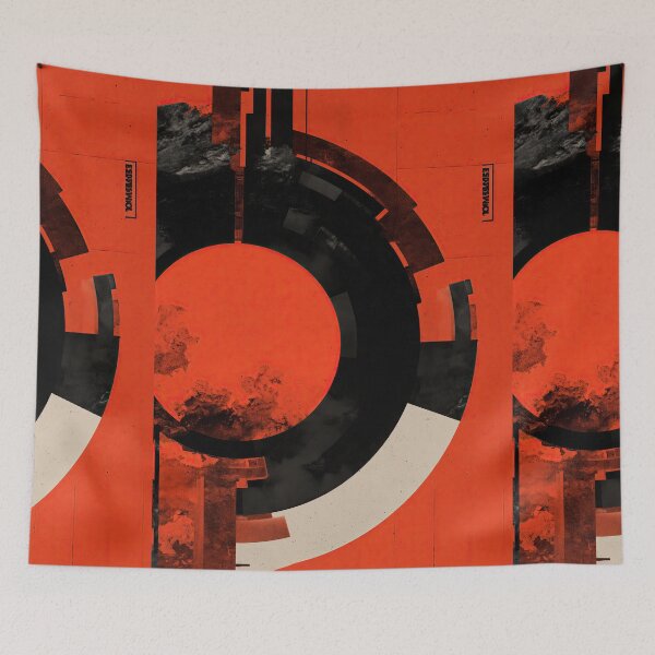 Item preview, Orange and Black Circular Portal Grunge designed and sold by Piotrek0001.