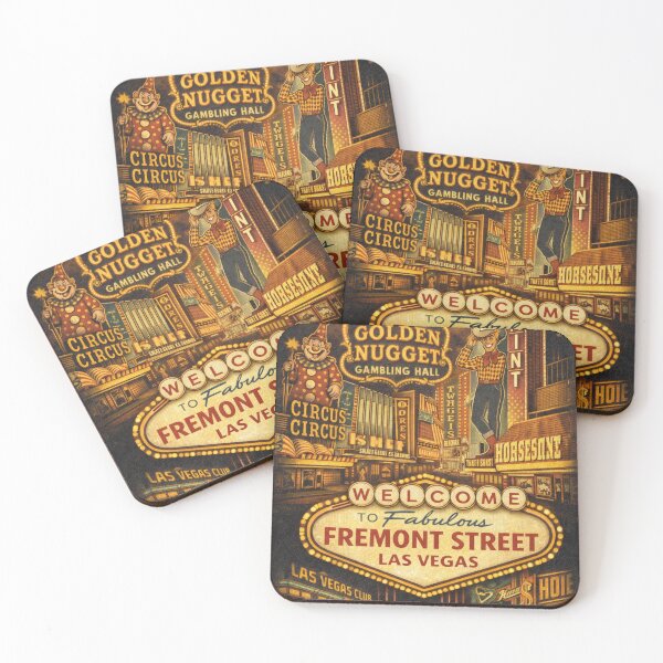 Item preview, Vintage Fremont Street Neon Casino Collage designed and sold by OrbitLabs.