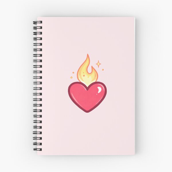 Item preview, Burning Heart Sticker – Spicy Romance Reader BookTok Aesthetic designed and sold by SnugbugStudios.