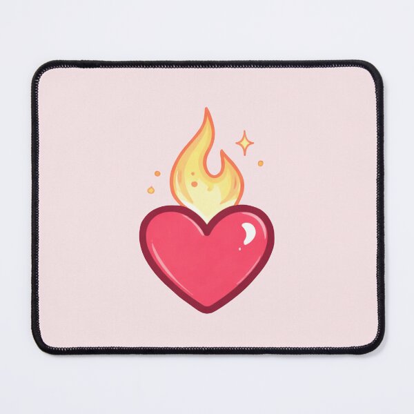 Item preview, Burning Heart Sticker – Spicy Romance Reader BookTok Aesthetic designed and sold by SnugbugStudios.