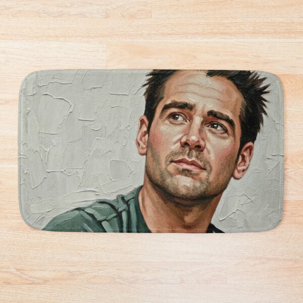 Item preview, The Modern Maverick: Colin Farrell Expressive Impasto Portrait designed and sold by Art's Diner.