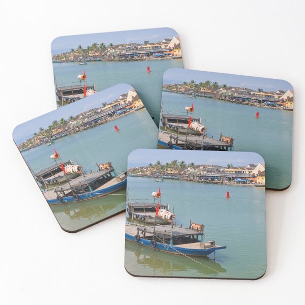 Item preview, Boats on Thu Bon River and Hoi An Market designed and sold by Kasia Design.