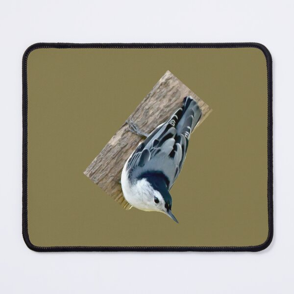 Item preview, Nuthatch bird upside down on a tree designed and sold by KRFNatureGifts.