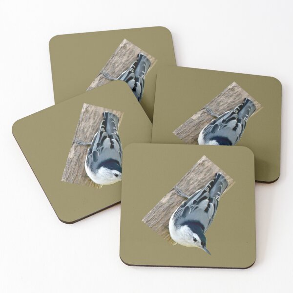 Item preview, Nuthatch bird upside down on a tree designed and sold by KRFNatureGifts.