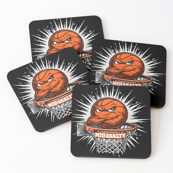 Item preview, Mid and Salty Basketball Grumpy Ball Sports Humor Art designed and sold by VGAfanatic.