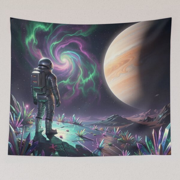 Item preview, The Lone Astronaut #06 - Alien Worlds  designed and sold by nocturnAIArt.