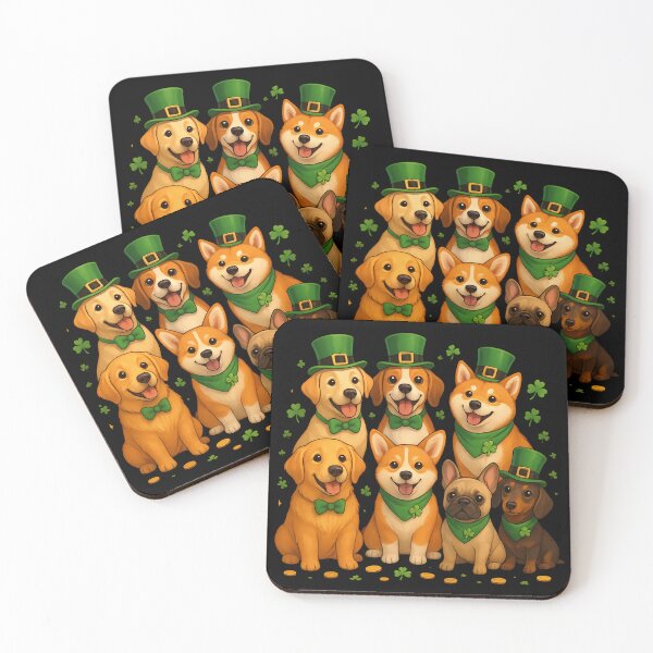 Item preview, Lucky Dog Pack – St. Patrick’s Day Puppies designed and sold by ZBIFBOUETLA.