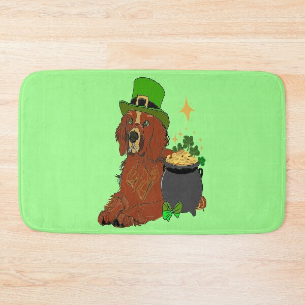 Item preview, Irish Setter Dog Guards Pot of Gold designed and sold by kristalcurt.