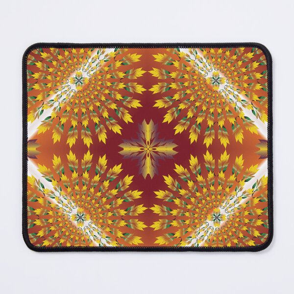 Item preview, Golden Ember Mandala Fusion designed and sold by OIL Pattern Design .