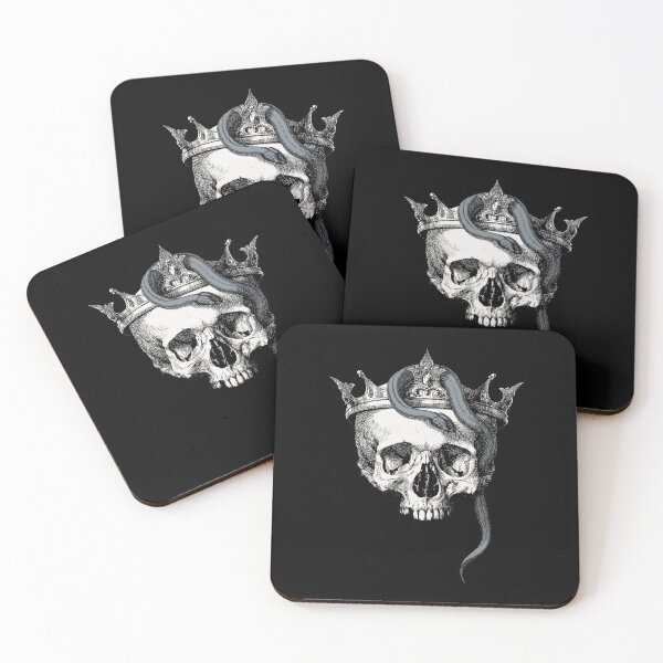 Item preview, Skull Crowned with Snakes and Flowers designed and sold by The Common Tee.