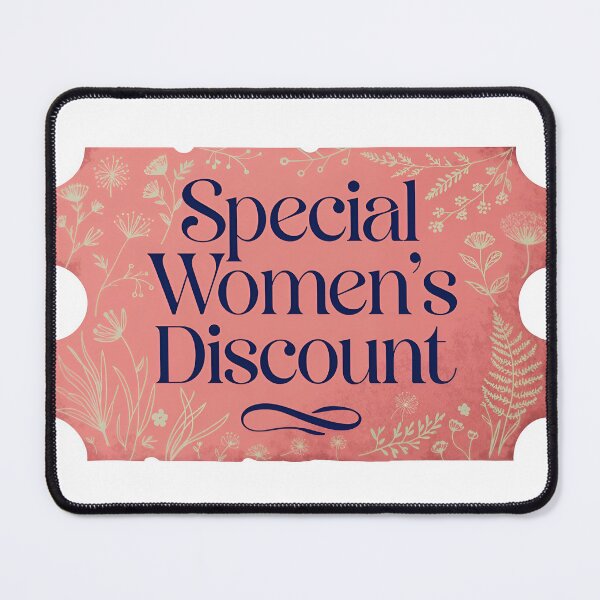Item preview, Vibrant special women's discount ticket with floral design designed and sold by Creative88Art.