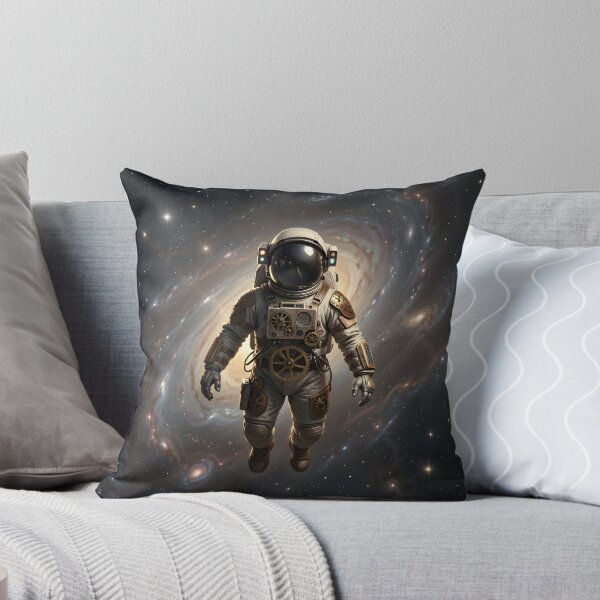 Item preview, The Lone Astronaut #05 - Steampunk Spaceman designed and sold by nocturnAIArt.