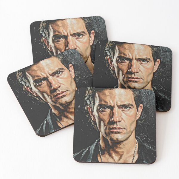 Item preview, Desperado Spirit: Antonio Banderas Smoldering Impasto Portrait designed and sold by Art's Diner.