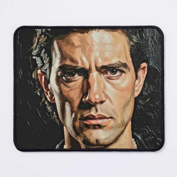Item preview, Desperado Spirit: Antonio Banderas Smoldering Impasto Portrait designed and sold by Art's Diner.
