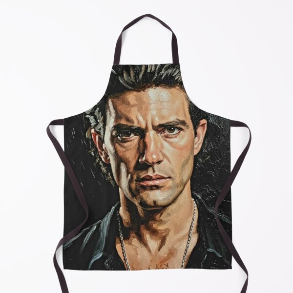 Item preview, Desperado Spirit: Antonio Banderas Smoldering Impasto Portrait designed and sold by Art's Diner.