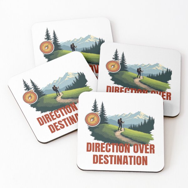 Item preview, Direction Over Destination Compass Hiking designed and sold by SNW-Collective.