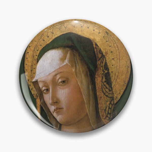Item preview, Madonna Virgin Mary Catholic Sticker – Renaissance Madonna Portrait – Classical Religious Art, Botticelli Inspired Illustration designed and sold by StickemandPeel.