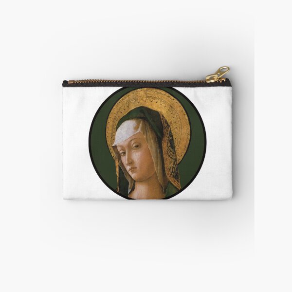 Item preview, Madonna Virgin Mary Catholic Sticker – Renaissance Madonna Portrait – Classical Religious Art, Botticelli Inspired Illustration designed and sold by StickemandPeel.